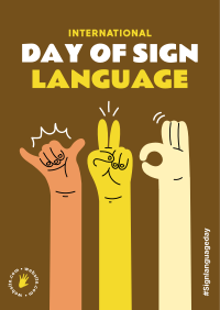 Sign Language Poster Image Preview