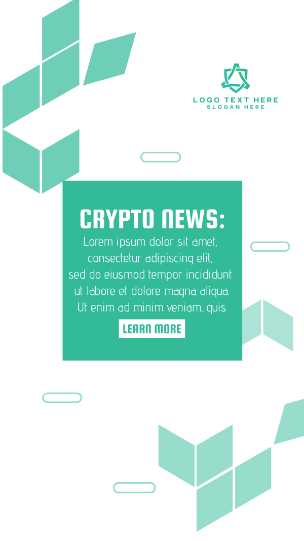 Cryptocurrency Breaking News Instagram Story Design Image Preview