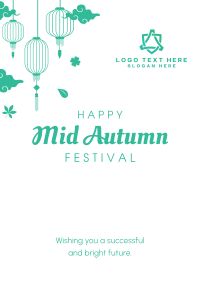 Mid Autumn Festival Lanterns Poster Design