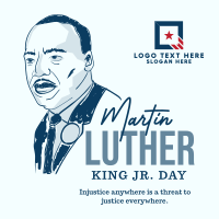 Martin Luther King Day Instagram Post Design
