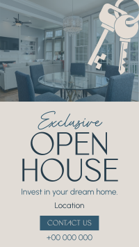 Elegant Open House Instagram Reel Image Preview