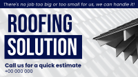 Roofing Solution Facebook Event Cover Design