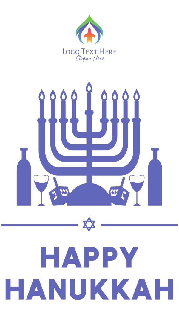Happy Hanukkah Instagram Story Design Image Preview