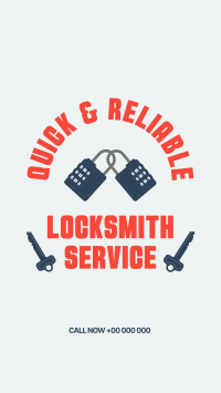 Locksmith Badge Instagram Story Design