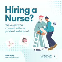 Healthcare Staff Available Instagram Post Design