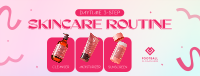 Daytime Skincare Routine Facebook cover Image Preview
