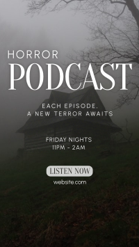 Horror Podcast YouTube short Image Preview