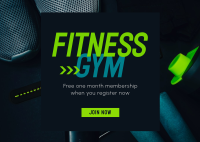 Join Fitness Now Postcard Design