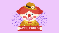 April Fools Clown Banner Facebook event cover Image Preview