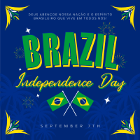 Festive Brazil Independence Instagram Post Design