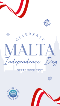 Celebrate Malta Freedom Instagram reel Image Preview