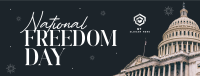 Freedom Day Fireworks Facebook Cover Image Preview