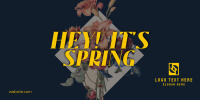 Vintage Spring Twitter Post Design