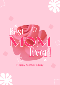 Best Mom Ever Poster Design