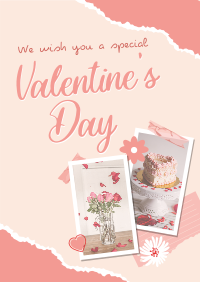 Scrapbook Valentines Greeting Poster Image Preview