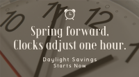 Calm Daylight Savings Reminder Video Design