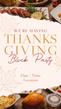 Elegant Thanksgiving Party Facebook story Image Preview