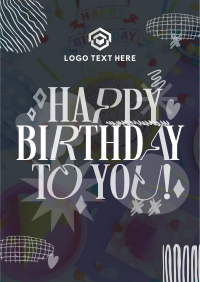 Quirky Birthday Celebration Poster Image Preview