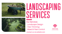 Landscaping Services Facebook Event Cover Design