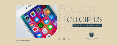 Follow for Deals Facebook cover Image Preview