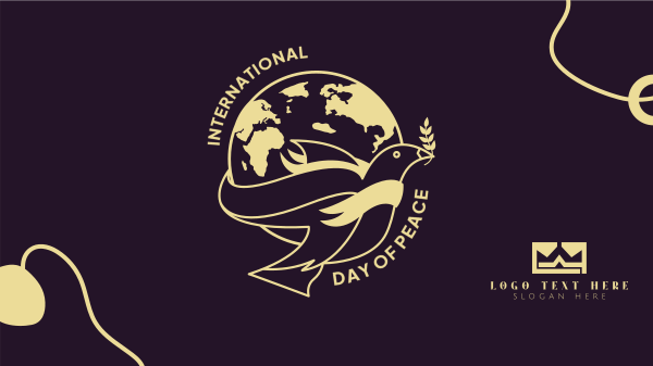 Day Of Peace Globe Facebook Event Cover Design Image Preview