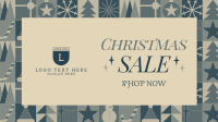 Exciting Christmas Sale Facebook Event Cover Design