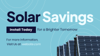 Solar Savings Animation Design