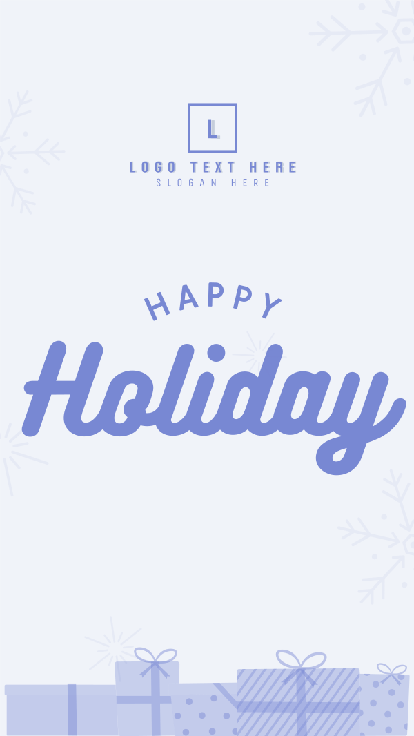 Happy Holiday Facebook Story Design