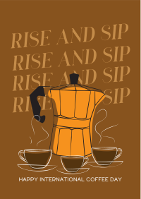 Rise and Sip Flyer Design
