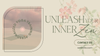 Yoga Floral Zen Facebook Event Cover Image Preview