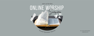 Online Worship Facebook cover Image Preview