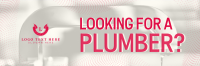 Plumbing At Service Twitter Header Design