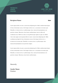 Professional Modern Design Letterhead Image Preview