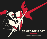 St. George's Battle Knight Facebook Post Design