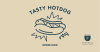 Tasty Hotdog Facebook Ad Design