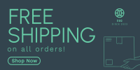 Minimalist Free Shipping Deals Twitter Post Image Preview