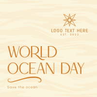 Minimalist Ocean Advocacy Linkedin Post Design