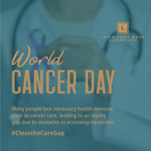 Cancer Day Ribbon Pin Instagram post Image Preview