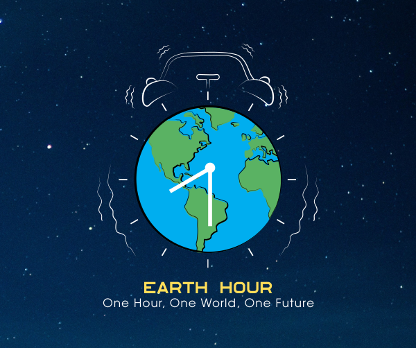 Alarm Clock Earth Facebook Post Design Image Preview