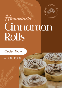 Homemade Cinnamon Rolls Flyer Image Preview