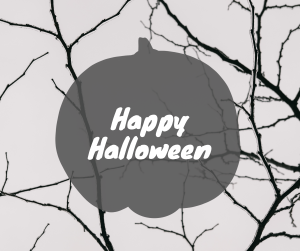 Simple Halloween Greeting Facebook post