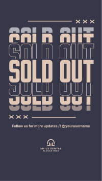 Sold Out Announcement Facebook story Image Preview