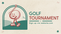 Retro Golf Tournament Animation Image Preview