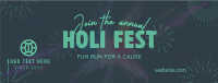 Holi Fest Fun Run Facebook Cover Design