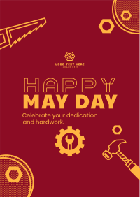 May Day Message Flyer Design
