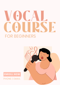 Vocal Course Poster Image Preview