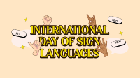 Sign Languages Day Celebration Facebook Event Cover Design