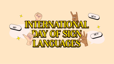 Sign Languages Day Celebration Facebook event cover Image Preview