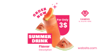 Summer Drink Flavor  Facebook ad Image Preview