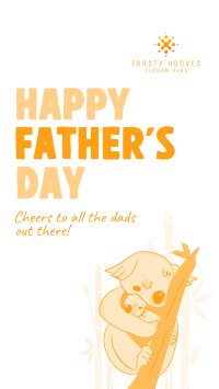 Father's Day Koala TikTok Video Image Preview